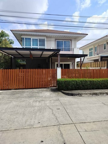 ให้เช่าบ้านเดี่ยว2ชั้น ใกล้รถไฟฟ้าสายสีเหลือง สถานีศรีแบริ่ง  ศุภาลัยการ์เด้นวิลล์ ศรีด่าน 22