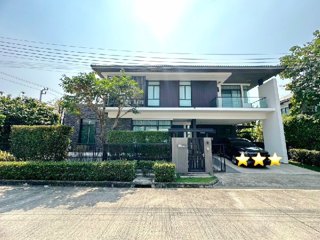 พร้อมเฟอร์ เครื่องใช้ไฟฟ้า 4นอน เช่าคฤหาสน์หรู 2 ชั้น ใหญ่สุด .92ตร.วา.นานาชาติแพน-เอเชีย 1.8 กม. วงแหวน-อ่อนนุช ARLบ้านทับช้าง 4.6 กม.